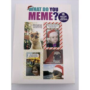 Christmas Cards Boxed “What Do You Meme?" 10 Greeting Cards & Envelopes